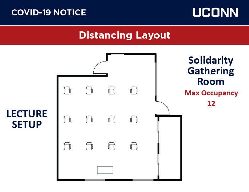 solidarity room with lecture style seating